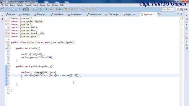 How to Work with Graphics in Java Applet Using For Loop смотреть онлайн