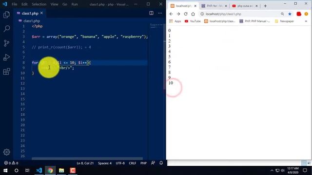 PHP For loop Tutorial in Bangla | PHP programming tutorial Part-16
