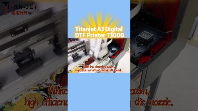 Newly upgraded A3 DTF printer,T-shirt printing machine,ink printer with two print heads for clothes