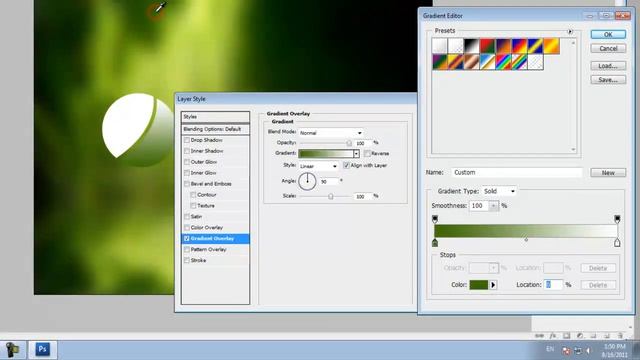 photoshop: good looking background and logo + PSD смотреть онлайн