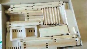 Детский конструктор из дерева Домик