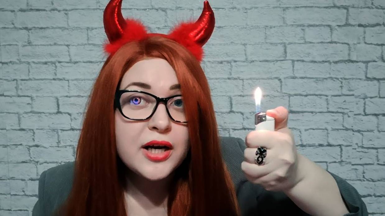 АСМР Ушлый Демон по Вашу душу 😈 пародия KittyKlaw 😈 шепот и ролевая игра