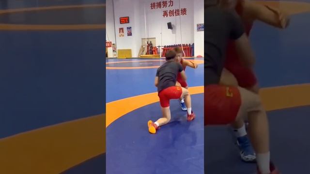 Chinese wrestling king, one action makes the opponent fall to the ground. #kungfu