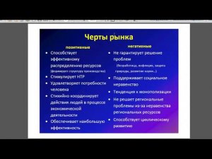 Рыночные отношения в экономике.  10 класс. Дистанционное обучение