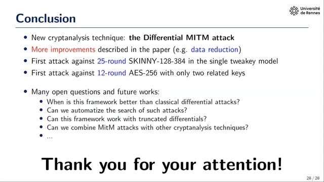 Symmetric Cryptanalysis 2 (Crypto 2023)