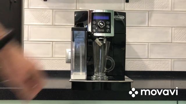 Кофемашина Delonghi - приготовление капучино | alat untuk mengadakan kopi enak смотреть онлайн