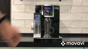 Кофемашина Delonghi - приготовление капучино | alat untuk mengadakan kopi enak