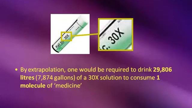 Impossible Dilutions Of Homeopathic Preparations