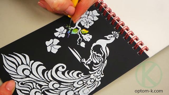 Блокнот для рисования гравюр. Обзор набора для гравюр "Grattage" от "Danko Toys" (GRT-02-02) смотреть онлайн