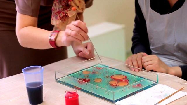 Эбру (мастер-класс). "Крошка Ру" Шувалово Озерки смотреть онлайн