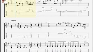 Sweet Child O' Mine - Standard Tuning BACKING TRACK with Vocal, Guitar tabs and Notation