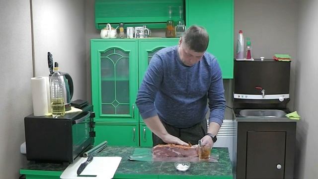 Домашняя, сочная буженина.