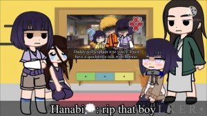 Hyuga clan react to himawari finding out about the b word