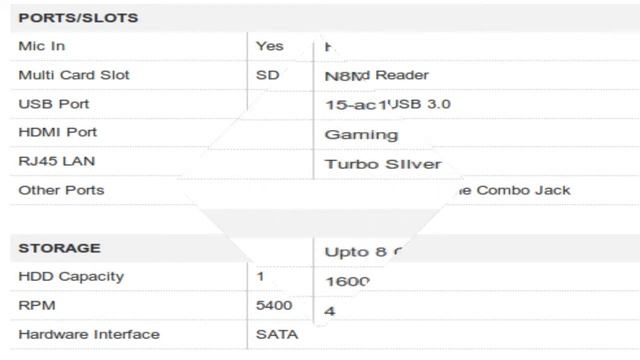HP 15-ac116TX (Notebook) Specification [INDIA] смотреть онлайн