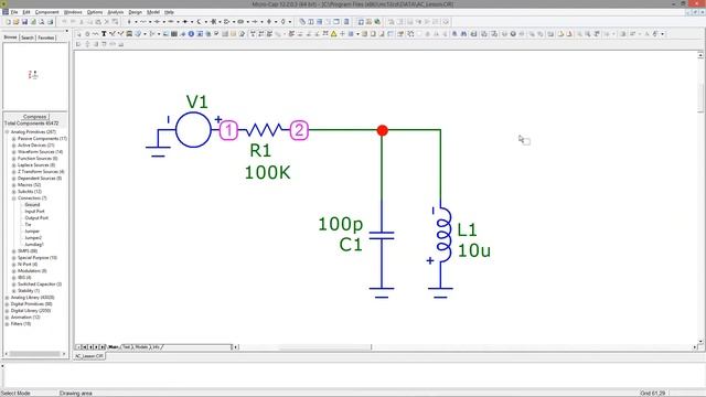 Micro-Cap | Анализ по переменному току | АЧХ | ФЧХ | ГВЗ | Импульсная характеристика и т.д. смотреть онлайн