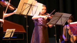 Amanda Hartman Plays Vivaldi  Concerto for Two Violins   Jeunes Virtuoses de NY, Valmorel, France