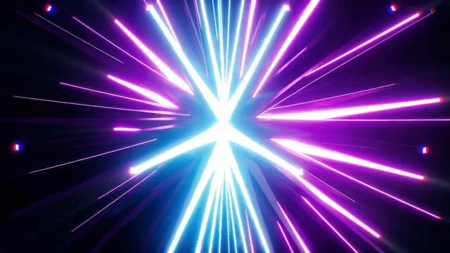 4k VJ Loop Neon Flash Neon Light Spiky Structure Background - Motion 4k Screensaver смотреть онлайн