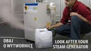 How to clean steam boiler of steam generator Primula