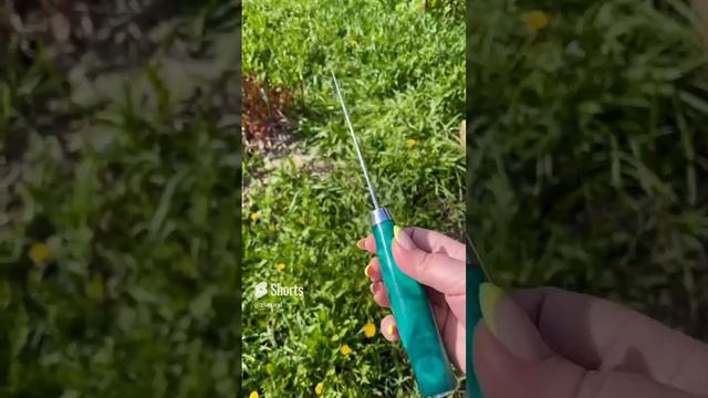 Нож Зубр с гравировкой _Лесная долина_. #knife #ножизлатоуста #купитьнож