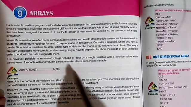 Class 7 // Array // Introduction to array and declaration of array in QB64.