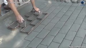 Садовая тротуарная дорожка из бетона (цемента) плитка своими руками DIY