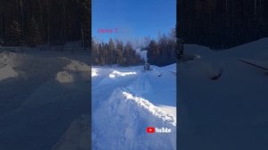 ДТ-75. Чистка снега. Косая лопата. Январь 2023г.