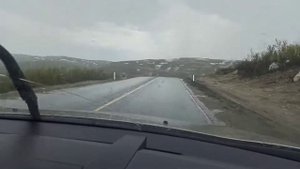 дорога Мурманск "тёщин язык" спуск