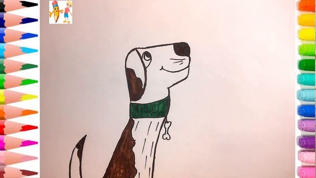 Как нарисовать СОБАЧКУ / Рисунок ПЕСИКА с помощью РУКИ для детей / Детская Комната Раскраски