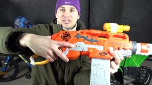 Обзор бластера Нёрф Выживший Nerf Scravenger Zonbie Strike