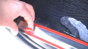 Lada Vesta. Накладки из нержавейки на пороги и бампер