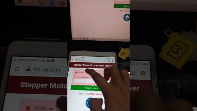 (Demo) ESP8266 NodeMCU Stepper Motor WebSocket Web Server using Arduino IDE