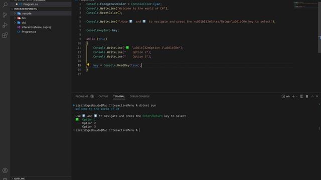 How To Create a Interactive Menu in Console App Using C# смотреть онлайн
