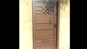 Хорошая металлическая калитка для забора современный дизайн с замком