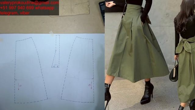 Моделируем юбки. Modelado de faldas  курсы кройки и шитья diseño de modas