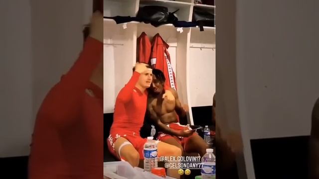 Головин в раздевалке после матча с «Анже»