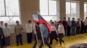Видео от МБОУ Некрасовская школа Красногвардейский р-он Школьная линейка