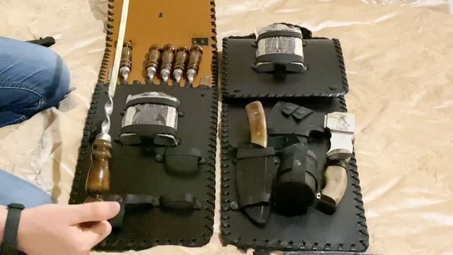 Обзор Кизлярских Шашлычных наборов из натуральной кожи смотреть онлайн