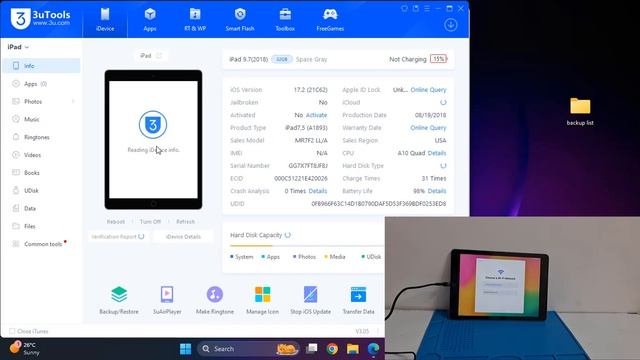 All iPad 6th generation iOS 17.2 Bypass icloud activation lock iPad 9.7 2018 iPad7,5 A1893 Bypass