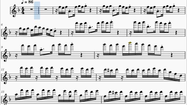 Palladio [FLUTE SHEET MUSIC] + PLAYBACK смотреть онлайн