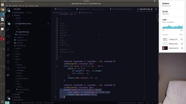 J Language: From C to C++20 - LiveStream #11 (Variadic std::transform) смотреть онлайн