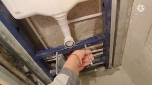 Сборка короба из гипсокартона в туалете 120*80 см.