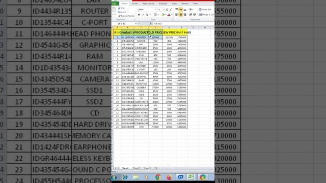 #27/Advanced Excel Tips & Tricks/Use Of Shortcut keys/#exceltips #exceltutorial #excel
