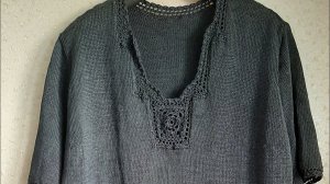 Платье из буретного шёлка/ Буретный шёлк Filati Buratti/Вязание на машине/Вязание крючком