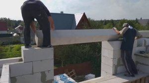 Как сделать перемычки над окнами в доме из газоблока