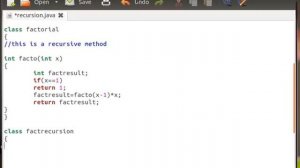 Java Programming Using Terminal in Ubuntu 12.04( Recursion ) - 9
