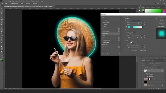 Neon Light Effect Photoshop Tutorial Urdu/Hindi смотреть онлайн