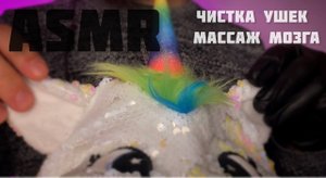ASMR/ ЧИСТКА УШЕК.МАССАЖ МОЗГА
