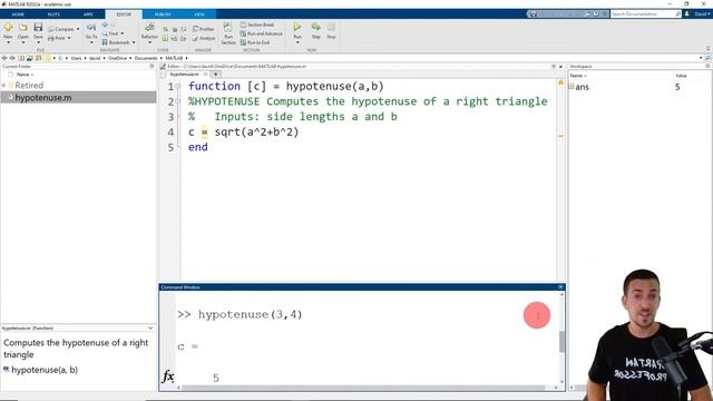 Creating User-Defined Functions in MATLAB: Syntax and Examples