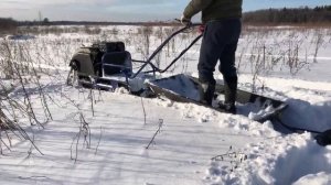 Мотобуксировщики SMART и СЛЕДОПЫТ по глубокому снегу, что лучше справится?