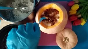 Вкуснейшее блюдо! Сладкий плов в тыкве!!! ????♥️?